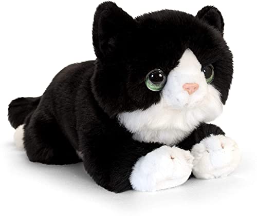 Keel Toys SC2648 Signature Kuschelkätzchen, 32 cm, Schwarz von Deluxe Paws