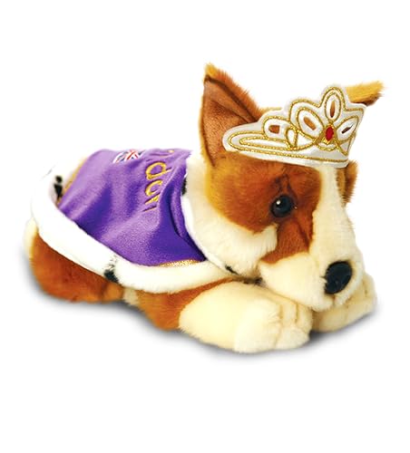 Shop of Legends Keel Toys 30cm Corgi with Crown and Cape von Keel Toys