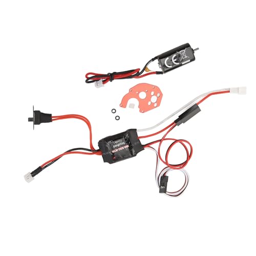 050 66T Bürstenmotor 30A Bürsten-ESC-Kit, Hohe Torsion, Geringe Reibung, Geräuscharm, Leicht, Tragbar, Geeignet für Axial Scx24 Ferngesteuertes Auto von Keenso