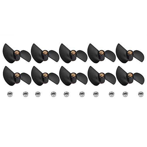 10 Stück Boot Propeller Teil, Bürstenlose Fernbedienung Boot Heck Propeller Ersatzteil Kit für FT009 RC Boot von Keenso