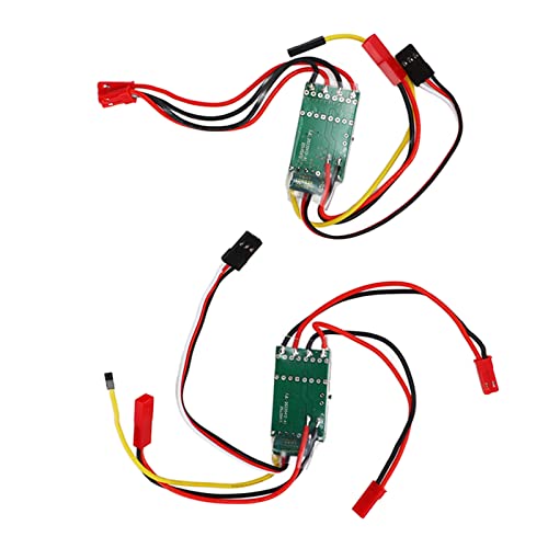 Keenso 2 Stück RC Brushed ESC, Dual Way Bidirektionaler ESC für RC Model Boat Tank 130 180 Brushed Motor Keenso 2 Stück RC Brushed ESC, Dual Way Bidirektionaler ESC für RC Model Boat Tank 130 180 Brushed Motor von Keenso
