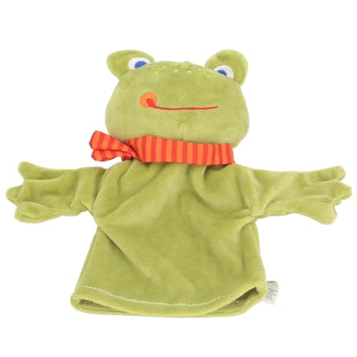 Handpuppen, Plüschtier-Handpuppen, Kleinkind-Plüschspielzeug für die Eltern-Kind-Interaktion (Frosch) von Keenso