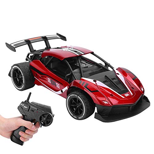 Keenso 1/16 RC Drift Car, 2,4 GHz Hochgeschwindigkeits-Rennfahrzeugspielzeug für Erwachsene Jungen (Rot) von Keenso