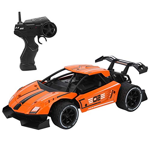 Keenso 1:16 Ferngesteuertes Driftauto, Hochgeschwindigkeits-Rennfahrzeug, Spielzeug, RC-Fahrzeug für Kindergeschenke (ORANGE) von Keenso