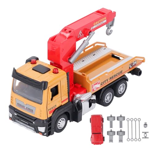 Keenso 1:32 Abschleppwagen-Spielzeug, Autos Miniatur-Transporter-LKW-Spielzeug mit Haken für Kindergeschenk (Yellow) von Keenso