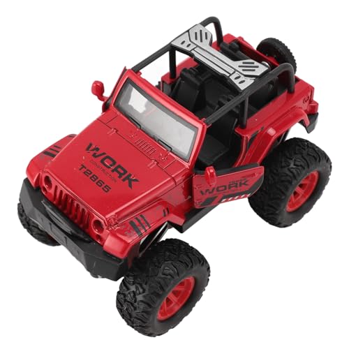 Keenso 1:32 Off-Road-Fahrzeug-Modell Spielzeug Auto mit Sound Light Spielzeug für Geschenke (Rot) von Keenso