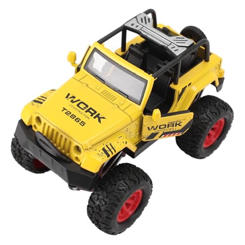 Keenso 1:32 Off-Road-Fahrzeug-Modell Spielzeug Auto mit Sound Light Spielzeug für Geschenke (Yellow) von Keenso