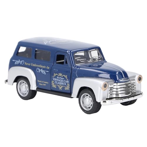 Keenso 1:32 Oldtimer-Modellspielzeug, Autospielzeug mit Aufklappbarer Tür aus Legierung und Tonlicht für Kindergeschenke (Blue) von Keenso