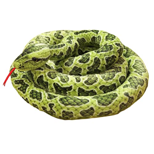 Keenso Animal Stuff Snake, 78 Zoll Lange Stofftier-Plüschschlange, Stofftier-Schlangentier-Plüschtier für (Cyan-Schlange) von Keenso