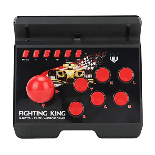 Keenso Arcade Fight Stick Joystick, 4 in 1 3 Meter Kabelgebundener Gamecontroller für PS3, PC, Android Elektronische Spielmaschinen und Zubehör von Keenso