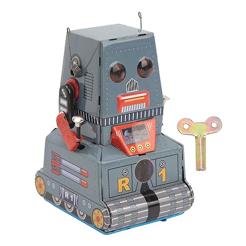 Keenso Aufziehbarer Vintage-Roboter, Klassisches Retro-Uhrwerk für Sammlung, Weihnachten, Party von Keenso