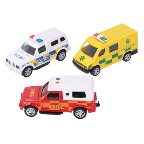 Keenso Autos Zurückziehen, Alloy Fire Engine Truck Ambulance Auto Spielzeug für Mädchen von Keenso