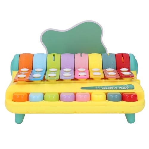 Keenso Baby-Klavier-Xylophon, 8 Bunte Tasten, Tastatur, Baby-Xylophon, Klavierspielzeug für (Yellow) von Keenso