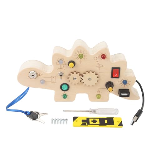 Keenso Busy Board Montessori Busy Board mit LED-Licht, Sensorisches Spielzeug für Jungen und Mädchen von Keenso