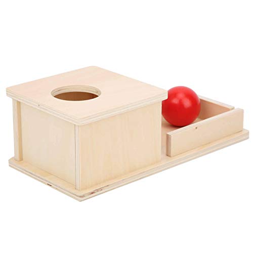 Keenso Holzkugelbox, Baby Imbucare Box Kinderspielzeug Holzmünzkugelbox Mädchen Lernspielzeug (permanente Zielbox) von Keenso