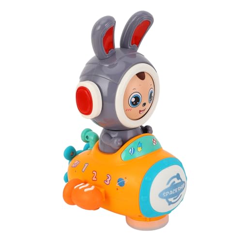 Keenso Interaktives, Sich Verändernder Hasenspielzeugauto, Light-up Tummy Time Crawler, Musikalisches Lernbegleiter, ABS Automatic Crawling Car mit Licht/Musik, Angetrieben von 3 X AA-Batterien, für Keenso Interaktives, Sich Verändernder Hasenspielzeugauto, Light-up Tummy Time Crawler, Musikalisches Lernbegleiter, ABS Automatic Crawling Car mit Licht/Musik, Angetrieben von 3 X AA-Batterien, für von Keenso