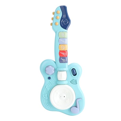 Keenso Kindergitarren-Klavierspielzeug, Gitarrenmusikspielzeug, E-Gitarre, Musikspielzeug für und Mädchen Im Alter von 3 Bis 5 Jahren (Blue) von Keenso