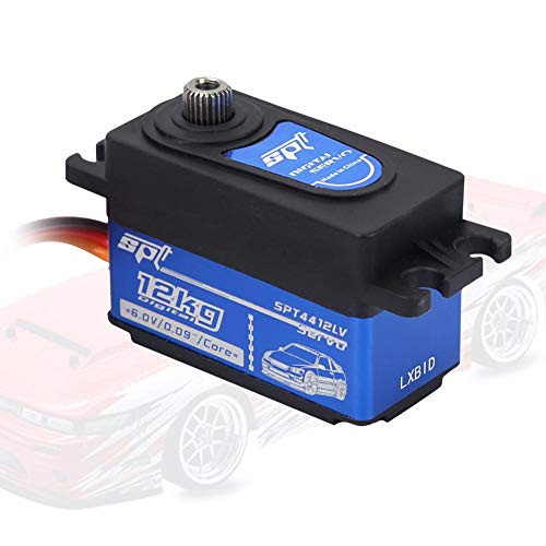 Keenso Metall Digital Servo, 12 kg Digital Servo Metallgetriebe mit gro?em Drehmoment f¨¹r Wohnmobile, RC Flugzeuge, 1:10 Autos, BooteCar Model Parts von Keenso