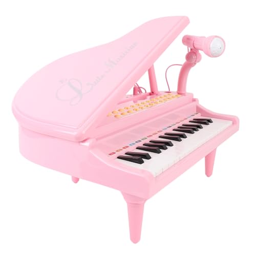 Keenso Mini-Klavierspielzeug, 31 Tasten, Klavierspielzeug, Tastatur, Musikinstrument, Spielzeug für, Geschenke (PINK) von Keenso