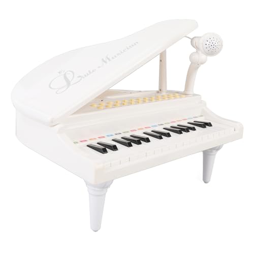 Keenso Mini-Klavierspielzeug, 31 Tasten, Klavierspielzeug, Tastatur, Musikinstrument, Spielzeug für, Geschenke (White) von Keenso