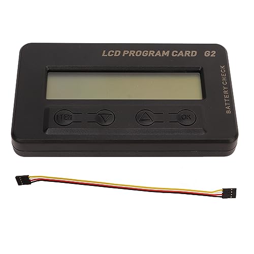 Keenso Multifunktionale Echtzeitanzeige LCD-Programmkarte für RC-Flugzeugmodell ESC DC5 Bis 12,6 V von Keenso