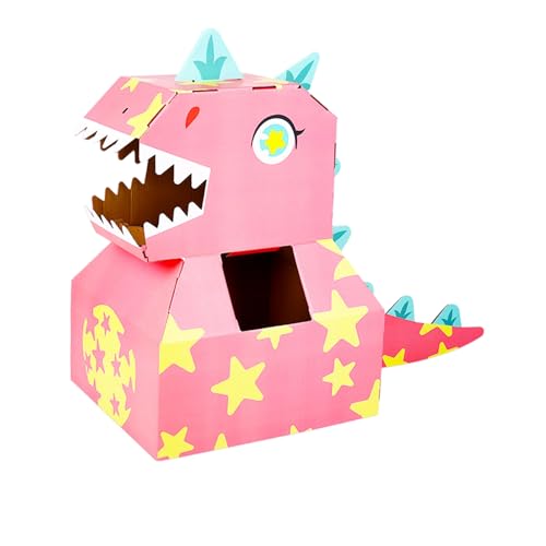 Keenso Papier-Dinosaurier, Dinosaurier-Karton, Lustige Lernaktivitäten für Mädchen und (PINK) von Keenso