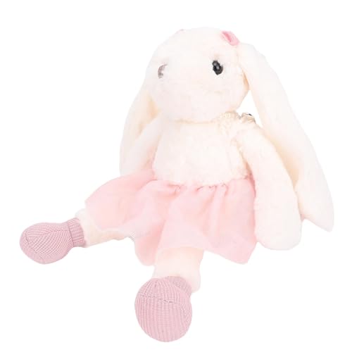 Keenso Prinzessin Plüschspielzeugkaninchen, 35 cm Weiche Hasenpuppe für Kleine Mädchen, Handgefertigt, Elegantes Langohr-Design, Beruhigender Begleiter, Prinzessin-inspirierte Details, Tragbarer Keenso Prinzessin Plüschspielzeugkaninchen, 35 cm Weiche Hasenpuppe für Kleine Mädchen, Handgefertigt, Elegantes Langohr-Design, Beruhigender Begleiter, Prinzessin-inspirierte Details, Tragbarer von Keenso