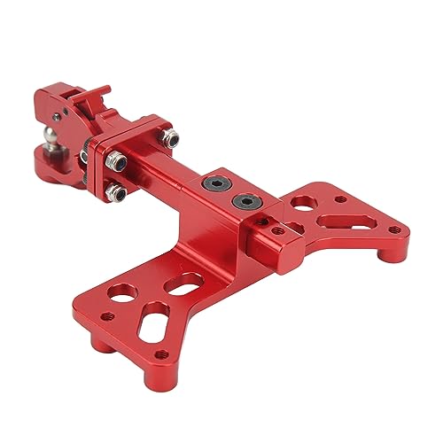 Keenso RC -Anhängerhaken, Aluminiumlegierung Verstellbare Leichte Anhängerkupplungshalterung für SCX6 1/6 (Rot) von Keenso