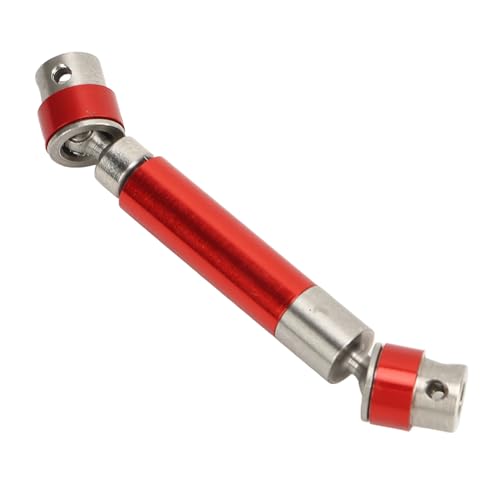 Keenso RC-Auto-Antriebswelle, Metall-Mittelübertragungswelle, Ersatz für SCX24 1/24 Kletterauto, 50–63 Mm (Rot) von Keenso