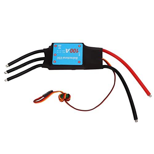 Keenso RC Boat 100A ESC 100A Brushless Black 5V 5A BEC-Ausgang Auto Learning RC Boat Brushless ESC für RC Boat von Keenso