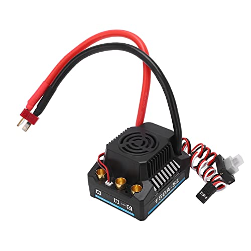 Keenso RC Brushless ESC 150A BCE Ausgang 5A 5,8V Wasserdicht Staubdicht Schwarz Brushless ESC für 1:8 RC Truck Körperzubehör von Keenso