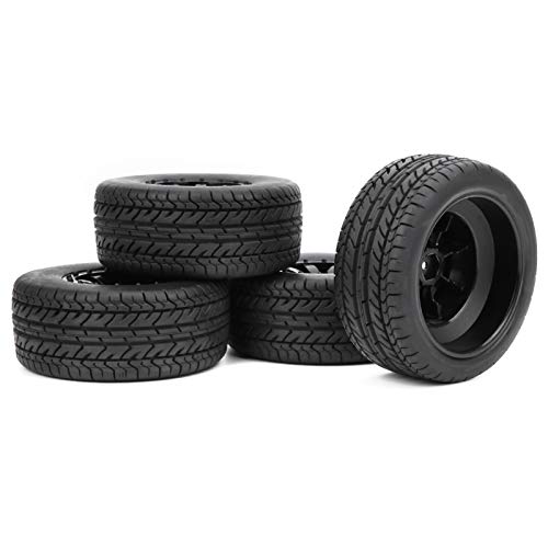 Keenso RC Car Tire RC Rubber Tire RC Tire, 4pcs Rubber RC Short Course Truck Tire Tyre Wheel RC Accessory Fit RC Rubber Tire for 1/10 RC Car Tire & Wheel Sets von Keenso