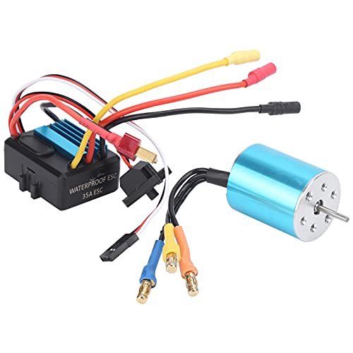 Keenso RC ESC -Set, 35A Bürstenloser ESC und 2430 7200KV -Motor für 1/12 1/14 Fernbedienungsauto/Boot von Keenso