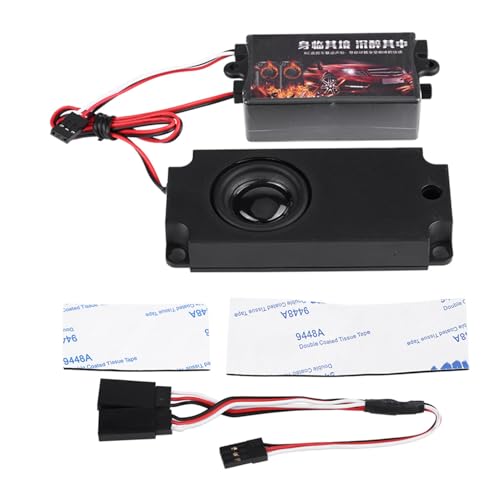 Keenso RC -Motorschallsimulator, RC -Auto -Motor -Sound Simuliertes Modul Simulator mit Lautsprecher für 1/10 Fahrzeugautos Modell (Einzelsprecher) von Keenso