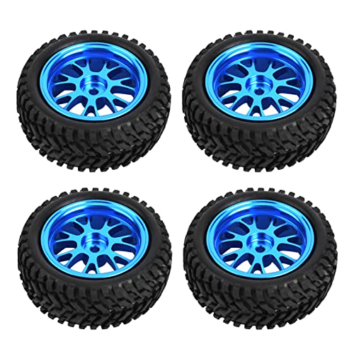 Keenso RC Tire, 4PCS RC Crawler Tyres Blue Metal Y -förmiges Rad für WL A959 A979 A969 1/18 Modellauto von Keenso