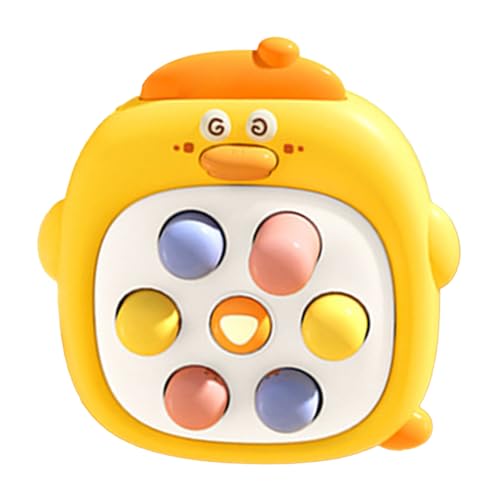 Keenso Schnelles Push-Spiel, Handheld-Spielekonsole, Fidget Toys, Handheld-Puzzlespiel für und Mädchen (Yellow) von Keenso