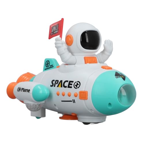 Keenso Space Spielzeug, 360 Grad Drehbares Raumschiffspielzeug mit Musik für Kindergeschenke (Blue) von Keenso