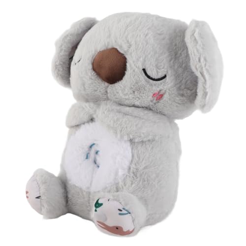 Keenso Stofftierspielzeug, 27 cm / 10,6 Zoll Relief-Koala-Plüschstofftier mit Musiklichtern für Kindergeschenke von Keenso