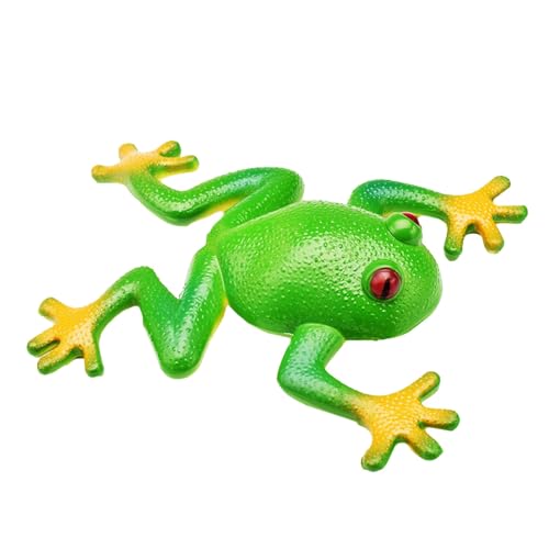 Lebensechtes Simuliertes Froschspielzeug aus Weichem Gummi, Realistischer, Entspannender Stressabbau-Frosch, Heimparty von Keenso