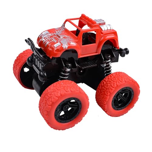 Monster Truck Spielzeug, Trägheitsauto-Spielzeug, Zurückziehbares Auto, Spielzeug, Zurückziehbare Fahrzeuge, Autos für (Rot) von Keenso