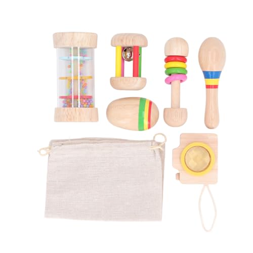 Musikinstrumente für , Maracas, Rassel, Musik-Shaker, Glocken, Baby-Musikspielzeug-Set für Zuhause, Reisen von Keenso