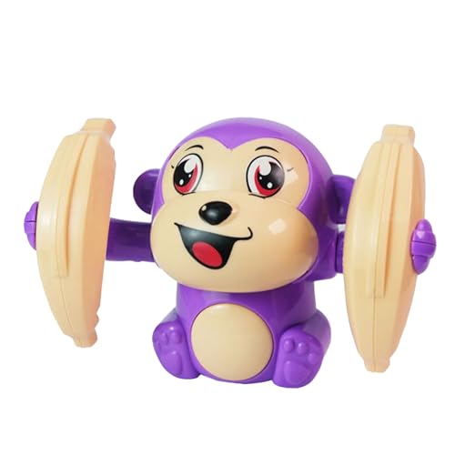 Rollaffe, Krabbelndes Babyspielzeug, Früherziehung, Taumelaffe, Glatte Kanten für (Purple) von Keenso