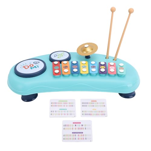 Schlagzeug-Set, Baby-Musikinstrument, Xylophon, Musikspielzeug für Kleinkinder (Blue) von Keenso