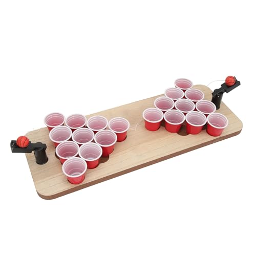 Spiele Mini Beer Pong, Tabletop Beer Pong Tisch Mini Pong Minispiel für Erwachsene Party von Keenso