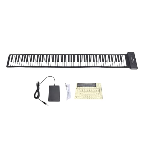 Tragbares Klavier mit 88 Tasten, Hand-Roll-Klavier mit Tastatur, Aufrollbares Keyboard-Klavier für von Keenso