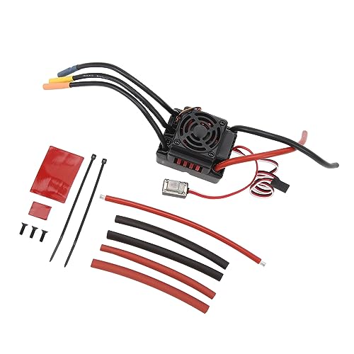 Wasserdichter Bürstenloser 150-A-Regler für 1/8 RC-Car, Sensorloser Bürstenloser Motor, Kühler aus Aluminiumlegierung, Mehrere Schutzfunktionen von Keenso