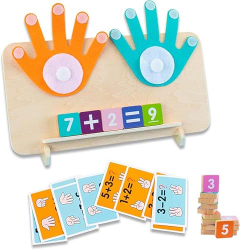 Educational Math Manipulatives, Mathe Montessori Spielzeug Spiele, Holz Mathe-Zählspielzeug, Mathe Spielzeug Zählen Lernen, Lernspiele Kinderspiele Holzspielzeug, Montessori Mathe-Lernspielzeug von Keeplus