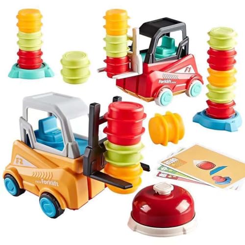 Keeplus Forklift Transport Game, Forklift Toy, Engineer Forklift Frenzy Transport Game, Gabelstapler Transport Spiel, Kinder Gabelstapler-Raserei Spiel, Engineering Truck Gabelstapler Spielzeug (B) von Keeplus