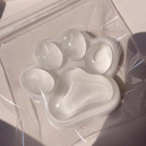 Large Cat Paw Taba Squishy Toy Handmade Taba Squishy Big Cat Paw Squishy Toys, Clear Cat Paw Squishy Toys, Süße Weiche Katzenpfoten Quetschspielzeuge, Cat Paw Squishy Toy, Squishy Pfote Zum Entspannen von Keeplus