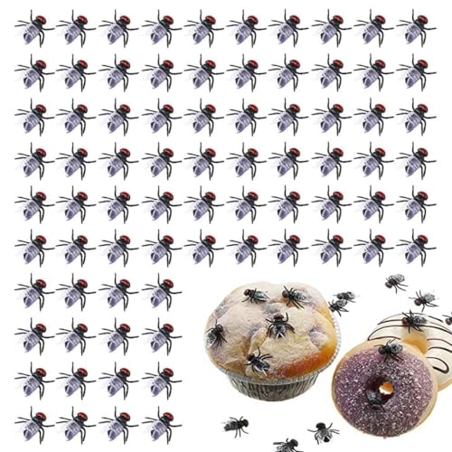 Mini Plastic Flies Simulated Insects,Plastik Fliegen Spielzeug, Plastikfliegen, Kunststoff Fliegen Spielzeug, Fake Flies Modell, Insekten Plastik Spielzeug, Tricky Toy Horror Halloween Dekor (Schwarz) Mini Plastic Flies Simulated Insects,Plastik Fliegen Spielzeug, Plastikfliegen, Kunststoff Fliegen Spielzeug, Fake Flies Modell, Insekten Plastik Spielzeug, Tricky Toy Horror Halloween Dekor (Schwarz) von Keeplus